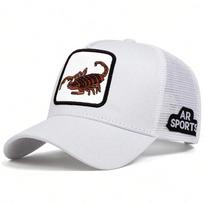 Unisex Scorpion Embroidery Baseball Net Caps Spring and Summer Outdoor Adjustable Casual Hats Sunscreen Hat balta