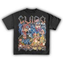 JoJo's Bizarre Adventure Guido Mista T-Shirt Vintage Anime Graphic Tee Cotton Streetwear S įvairiaspalvis