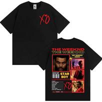Rapper The Weeknd Xo Album Tour 2026 Graphic T Shirt Men's Fashion Hip Hop Punk Street T-shirts Casual Cotton Oversized T-shirt S įvairiaspalvis