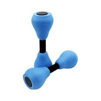 1Pair Adjustable Training Water Floating Small Dumbbells for Swimming mėlyna