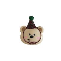 Hairpin Cartoon Hair Claw Acrylic Plastic Grab Clip Creative Bear Hair Clip  Ladies raudona