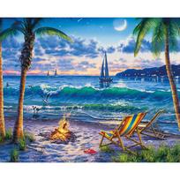 5D DIY Diamond Painting Beautiful Seaside Embroidery Mosaic Cross Stitch Rhinestone Decor 20X30CM