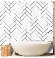 Nordic Brick Peel and Stick Tapetai Trellis Nuimami Tapetai Lipni Sienų Apsauga Moderni Trellis Tapetų Dekoras 45cmX6M