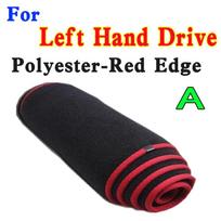 For Peugeot 2008 P24C Dashmat Dashboard Cover Instrument Panel Insulation Sunscreen Protective Pad Ornaments Left Hand Drive raudona