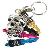 Reguliuojama Coilover spyruoklė Automobilio dalis Amortizatorius Raktų pakabukas Lydinio raktų pakabukas Dovana auksas