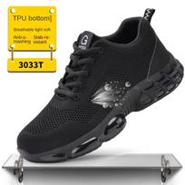 Labor Insurance Shoes, Smash-proof and Puncture-proof, Men's Breathable Steel Head Shoes, Light and Comfortable, Protective Safety Shoes for Work 36