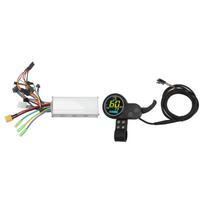 Bekolektorinis valdiklio rinkinys 48V 60V 500W Elektrinio variklio valdiklis LCD ekrano rinkinys elektriniam