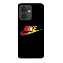 Phone case - Maniacase - Oppo Reno 13F - Colorful Nike logo - Silicone - Flexible juoda