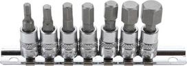 Bitų lizdų rinkinys | 6,3 mm (1/4 ") pavara | vidinis šešiakampis 4 - 12 mm | 7 vnt. BGS Technic-2161