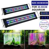 12V EU Plug Super Slim LED Aquarium Light Multi-Color Full Spectrum 30-120cm Fish Tank Aquatic Plant Marine Grow Lighting Lamp 30cm