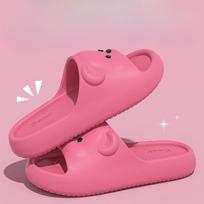 New Thick-soled Shoes, Popular Home Anti-slip Flip-flops 30-31 rožinė raudona spalva