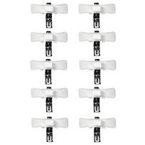 10Pcs Body Side Molding Clip For Mercedes-Benz 124 E-Class W124 S124 A1249889478 white