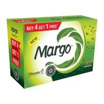 Margo Originalus Neem Muilas 1 vnt. (100g X 5 ) | Giliai valantis muilas su vitaminu E | Gaivinantis drėkinamasis muilas švariai, glotniai odai