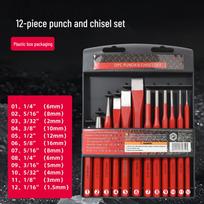 12 dalių mūro ir medžio apdirbimo perforatorių ir kaltų rinkinys