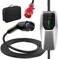 2 tipo Ev Mobile Wallbox Elektromobilių įkroviklis - Junsun 11 kW 16A 3 fazė 6m Tinka visiems elektromobiliams (su laikymo maišeliu)