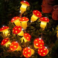LED grybų girlianda