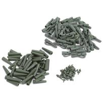50Set European Fishing Gear Accessories Carp Safety Clips Tail Cone Grass Green Color