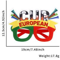 2026 USA Canada Mexico World Cup Cheer Props Football Theme Glasses Top 24 Fan Supplies Photo Glasses Frame World Cup glasses