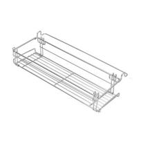Folding Hanger Compact Foldable Stainless Steel Outdoor Picnic Table Organizer Storage Basket BBQ Accessories