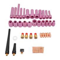 46pcs WP-9Celsius20Celsius25 TIG Welding Torch Consumables Replacement Parts Welding Torch Accessories Welding Torch Components with High Temperature