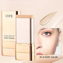 Double-headed foundation stick with water radiance concealing light waterproof long-lasting foundation stick with brush fashionable ladies' cosmetics