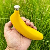 5 OZ nerūdijančio plieno bananų vyno butelis Vyno viskio puodo butelis klubų kolbos gertuvė Alkoholio butelis nešiojamas gėrimų butelis onesize