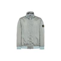 Stone Island Ginkluotės pleistras Sulankstomas su gobtuvu Užsegamas užtrauktuku švarkas Dangaus mėlyna Vyriški viršutiniai drabužiai 781541920-V0041 M