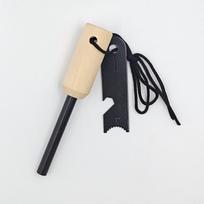 Wooden Handle Fire Starter Rod for Outdoor Camping and Survival