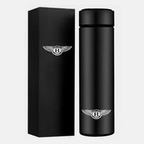 Naujo automobilio logotipas Nerūdijančio plieno ženklelis Termosinis puodelis Automobilinis termosinis puodelis Naujam Bentley Flying Spur Continental GT Bentayga Mulsanne juoda