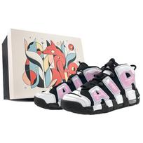 Nike Air More Uptempo vidutinio aukščio senoviniai krepšinio batai GS Juodi Rožiniai DQ6200-001(Team40-GSS-BOX) 35.5