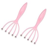 massagers,Scalp Massager Handheld SPA Stress Relief Head Massager Easy Carry to Promote Blood Crculation's Head Scratcher,Pink