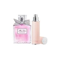 DIOR Miss Flower Sweetheart Portable Perfume Set Eau de Toilette EDT Floral Fragrance Bergamot Rose Peony White Musk Mother's Day Gift for Mom balta