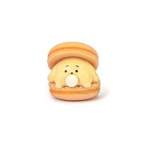 Cartoon Mini Hamburger Animal Squeeze Pop Bubble Squishies Soft Stress Release Hand Pinch Sensory Soothing Toy oranžinė