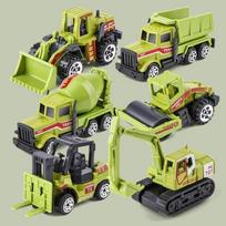 Alloy Engineering Vehicle Set Toy Car Model Simulation Collection Children's Gifts Boy Excavator Toy Car