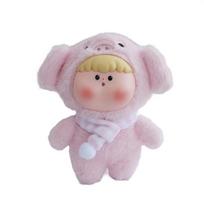 Cute Elephant Vinyl Doll Fluffy Pig Collection Model Toy Kawaii Panda Keychain Bag Pendant Ornaments Surprise Gift Cute Thing