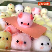 Kawaii Sticky Squishy Mini Chick Pig Dog Stress Relief random color1pcs Cute Animal Relief Squeeze Silicone Pinch random color1p