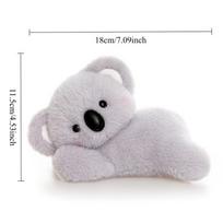 Cute Lying Animal Plush Toy Soft Kawaii Fox Stuffed Doll Fun Anime Capibara Plushie Throw Pillow Christmas Gifts