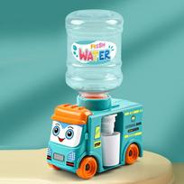 Vaikams Mini Autobusas Dvigubas Vandens Dozatorius Žaislas Su Mielu Rožiniu Mėlynu Šaltu/Šiltu Vandeniu Sulčių Gėrimo Fontanėlis Imitacija Virtuvės Žaislai