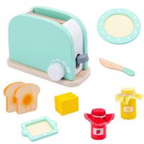 Wooden Kitchen Toy Set Coffee Machine Juicer Blender Toaster Oven | Children's Cooking DIY Simulation Scene Gifts For Kids