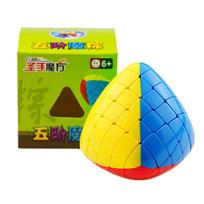 Shengshou 5x5x5 Mastermorphix Speed ​​Cube 5x5 Ryžių kukuliai Magic Puzzle Cube 5x5 piramidės Cubo Magico Lavinamieji žaislai