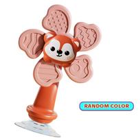 Suction Cup Spinner for Babies, Bath Toys for Babies, Novelty Spinning Toys for Airplane Travel, Restaurant,Calming Toys, Spinni raudona
