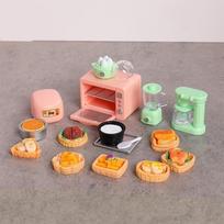 1:12 Scale Dollhouse Mini Kitchen Play Scene Model Kitchen Supplies Microwave Oven Model Model Decor Toy Miniature Food