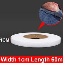 180/60M Double-sided Non-woven Interlining Adhesive Tape Iron on Hem Tape Edge Shorten Repair Pants for Clothes DIY Sewing Tool (as the picture,60m)