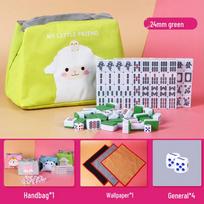 Mini Portable 24mm Outdoor Travel Mahjong Set