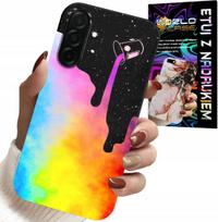Etui Do Samsung Galaxy A56 5G - Tęczowe Kolorowe Wzory, Farba + Folia