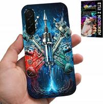 Etui Do Samsung Galaxy A36 5G - Silnik Mechanik Części Pokrowiec + Szkło