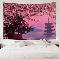 Tapestry of Japan's Mount Fuji in Cherry Blossoms 75x100 juoda