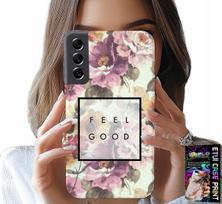 Etui Do Samsung Galaxy S21 - Kwiatisty Wzór, Modne Damskie + Szkło