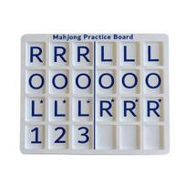 Mahjong Solo Practice Board Beginner Mahjong Training Tool American Mahjong Strategy Aid Lightweight Portable Players Practice Board mėlyna