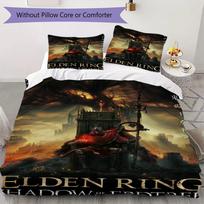 Elden Ring Pattern Bedding uilt Set uilt Cover Pillowcase Home Decoration Birthday Gift (1 * duvet cover + 2 * pillowcase without core) 135x200cm